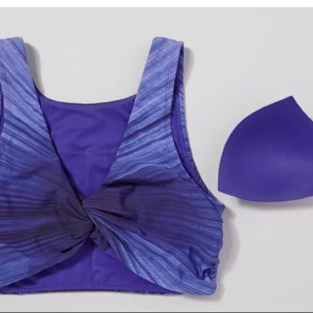NWT CALIA Women's Reversible Knot Bikini Top - Picture 6 of 9